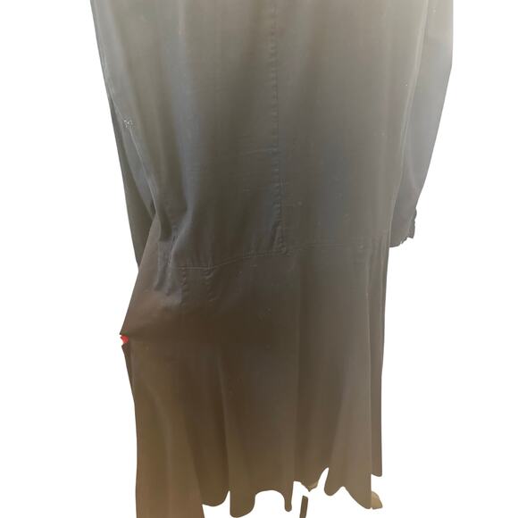 Nygard Collection Vintage Black A-Line Midi Shirt Dress - Sz 16 - Picture 4 of 11